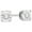 White, variant on 1/10 Cttw Diamond Miracle Plate Stud Earrings for Women in Sterling Silver