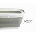 thumbnail image 5 of SAMMART 42L (11 gallons) Collapsible Plastic Laundry Hamper/Basket - Foldable Storage Container/Organizer - Portable Laundry Basket - Easy Storage Space Saving, 5 of 7