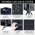 thumbnail image 4 of Firewood Log Rack Cover, 4 Feet 600D Oxford Heavy Duty Outdoor Waterproof All-Weather Outdoor Protection for Firewood Rack Cover, 4 of 5