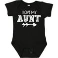 thumbnail image 3 of Inktastic I Love My Aunt with Arrow Boys or Girls Baby Bodysuit, 3 of 5