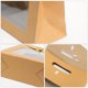 thumbnail image 3 of GOOHOCHY 12 bolsas de regalo navideñas con ventana, de papel kraft, con lazo y asa., 3 of 8