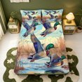 thumbnail image 5 of Manfei Flying Mallard Duck Bed Sheets,Farmhouse Bird Full Size Sheets,4 Pieces,1 Flat Sheet,1 Fitted Sheet and 2 Pillowcases, 5 of 6