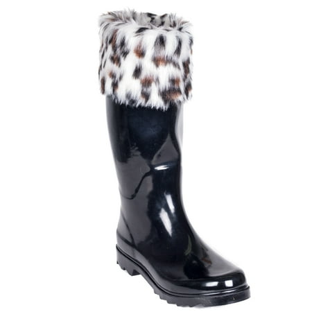 thin calf rain boots