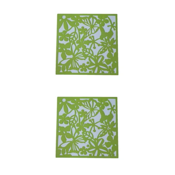 Matsuzay 4 pack/lote Hotel Home Bar habitación divisor pantallas Panel multifuncional decorativo y ligero mariposas verdes Mariposas verdes 2Conjunto