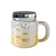 thumbnail image 2 of Taza de café de cerámica 470ml con asa | Acabado Candy Pearl | Taza de agua para oficina y hogar de alta gama | Cerámica en capas duradera | Rosa Verde Amarillo | Regalo de vasos con estilo, 2 of 6