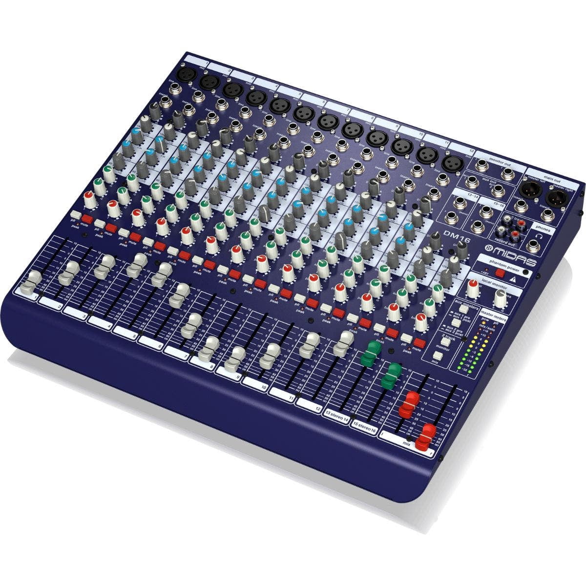 MIDAS DM16 16 Input Analogue Live and Studio Mixer w/MIDAS Microphone Preamplifiers