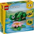 thumbnail image 3 of LEGO Creator 3 in 1 Turtle with a Water Lily Flower - Building Toy for Girls & Boys, Ages 7+ - Cute Birthday Gift for Kids - Build a Chameleon, Frog, or Turtle - 31377, 3 of 8