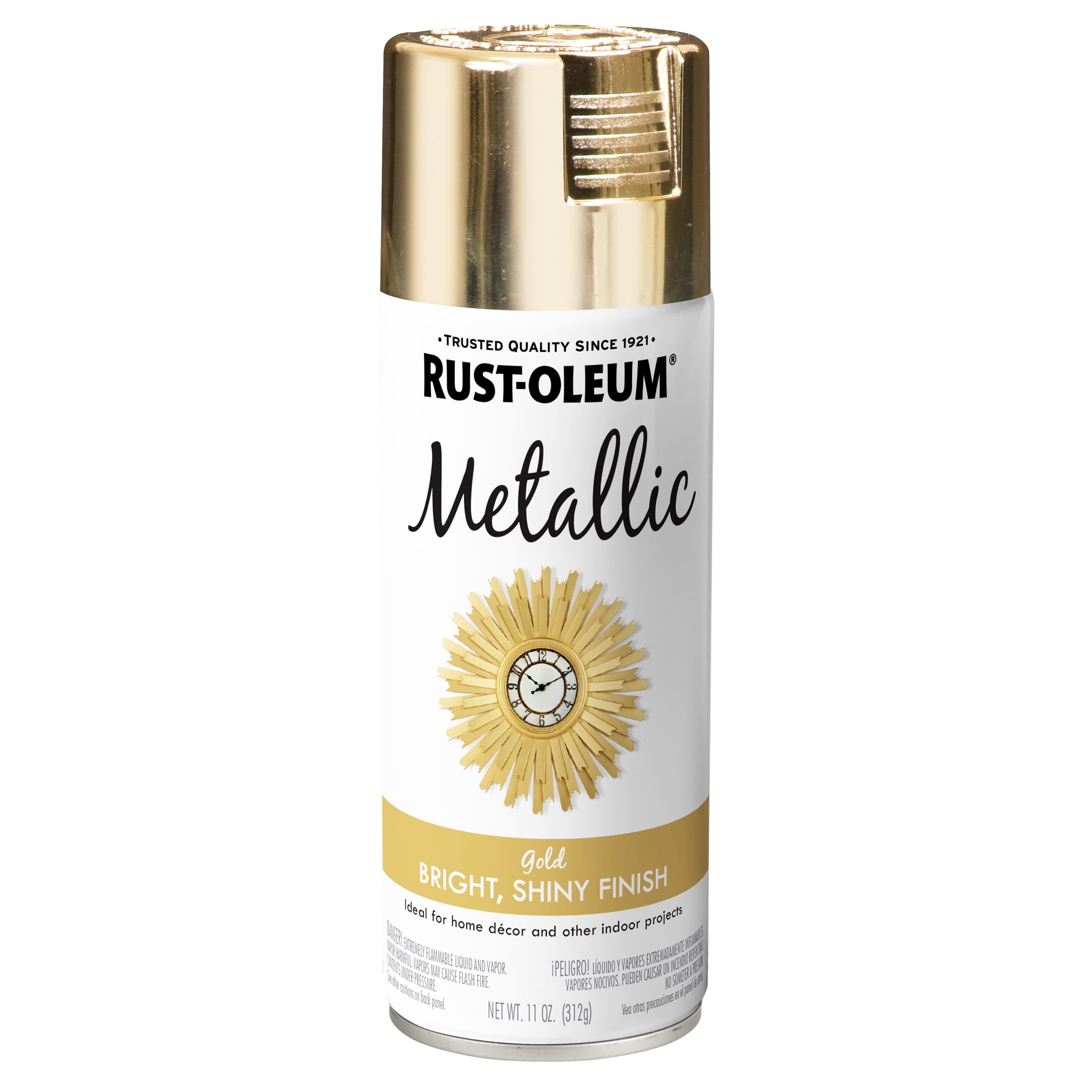 (3 pack) 6 Pack, Gold, Rust-Oleum Specialty Metallic Spray Paint- 11 oz