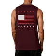 thumbnail image 4 of Fourth Of July Shirts for Men Retro American Flag Graphic Sleeveless Tank Top 1776-2026 250th Anniversary We the People Patriotic Tank Usa Independence Day Crewneck Outfits,Red 5XL, 4 of 4