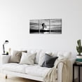 thumbnail image 2 of 3 Piece Black and White Wall Decor Mountain Bike Wall Art Bike Art Prints Wall Decor Landscape Painting Framed Ready to Hang, 2 of 9