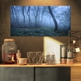 thumbnail image 1 of Sentier à Travers une Forêt d'Automne Bleue - Impression d'Art Photo sur Toile de Paysage, 1 of 3