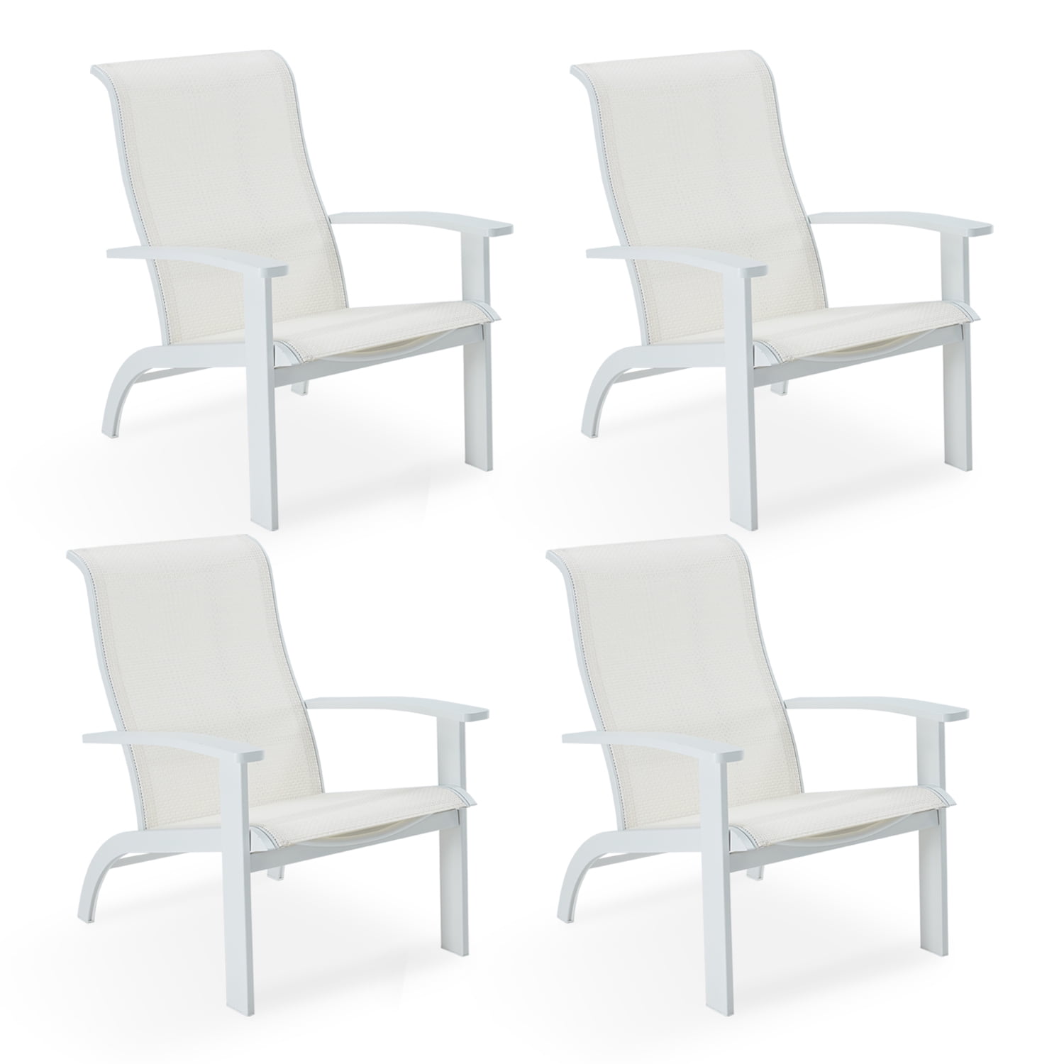 VICLLAX Outdoor Adirondack Chair Set of 4, Patio Chair for Lawn Garden