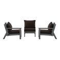 thumbnail image 2 of WestinTrends Avalon Outdoor Patio HDPE Sectional Sofa with Patio Cushions, Gray/Brown, 2 of 5