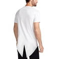 thumbnail image 2 of Hat and Beyond Men's Lightweight Hipster Tee shirt with Tuxedo Coat Tail Trim, 2 of 6