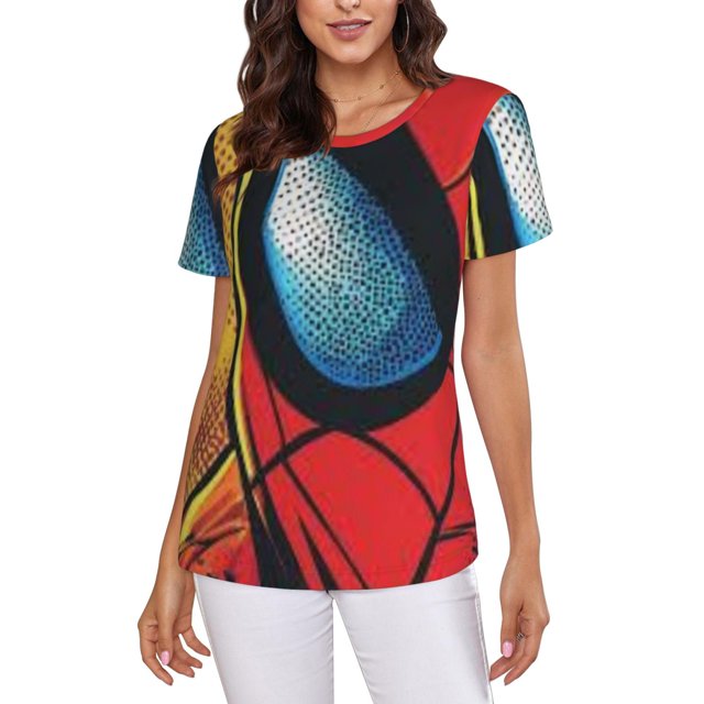 Spider-Man Women's Crew Neck Short Sleeve T-Shirt