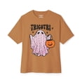 thumbnail image 4 of Trico Tri Latino Trick or Treat Ghost Pumpkin T-shirt | Halloween, Boo Scary Spooky Horror Costume Latino | Unisex - 3 Colors, 4 of 9