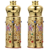 2 Pieces Essential Oil Empty Bottle Vintage Decor Portable Bottle Essential Oil Perfume Middle East Bottle Travel Woman