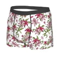 thumbnail image 5 of Goofa Lilies Flowers Printed Men's Boxer Briefs Underwear, Moisture-Wicking Underwear, Trunk,Soft and Breathable Cotton Underwear-Large, 5 of 9