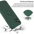 thumbnail image 5 of Stand Case Compatible with iPhone 12 Pro, 360°Ring Holder (Support Magnetic Kickstand Car Mount) Microfiber Cloth Shockproof Protective for iPhone 12 Pro 6.1 inch (Army Green), 5 of 13