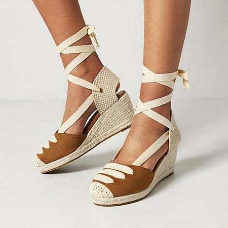 

Wind Wedges With Straw Woven Hemp Rope Thick Bottom Hollow Straps Four Seasons Single Shoes Hollow Sandals Women