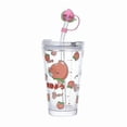 thumbnail image 5 of Botella de agua de vidrio de 480 ml con pajita (juego de 2) - HUOGUO, 5 of 5