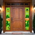 thumbnail image 3 of St Patrick's Day Door Banner Decoration Irish Shamrock Front Porch Decor Welcome Hanging Sign,St. Patrick's Day Decorations for Home Party Ornament Family Party for Class Wal, 3 of 4