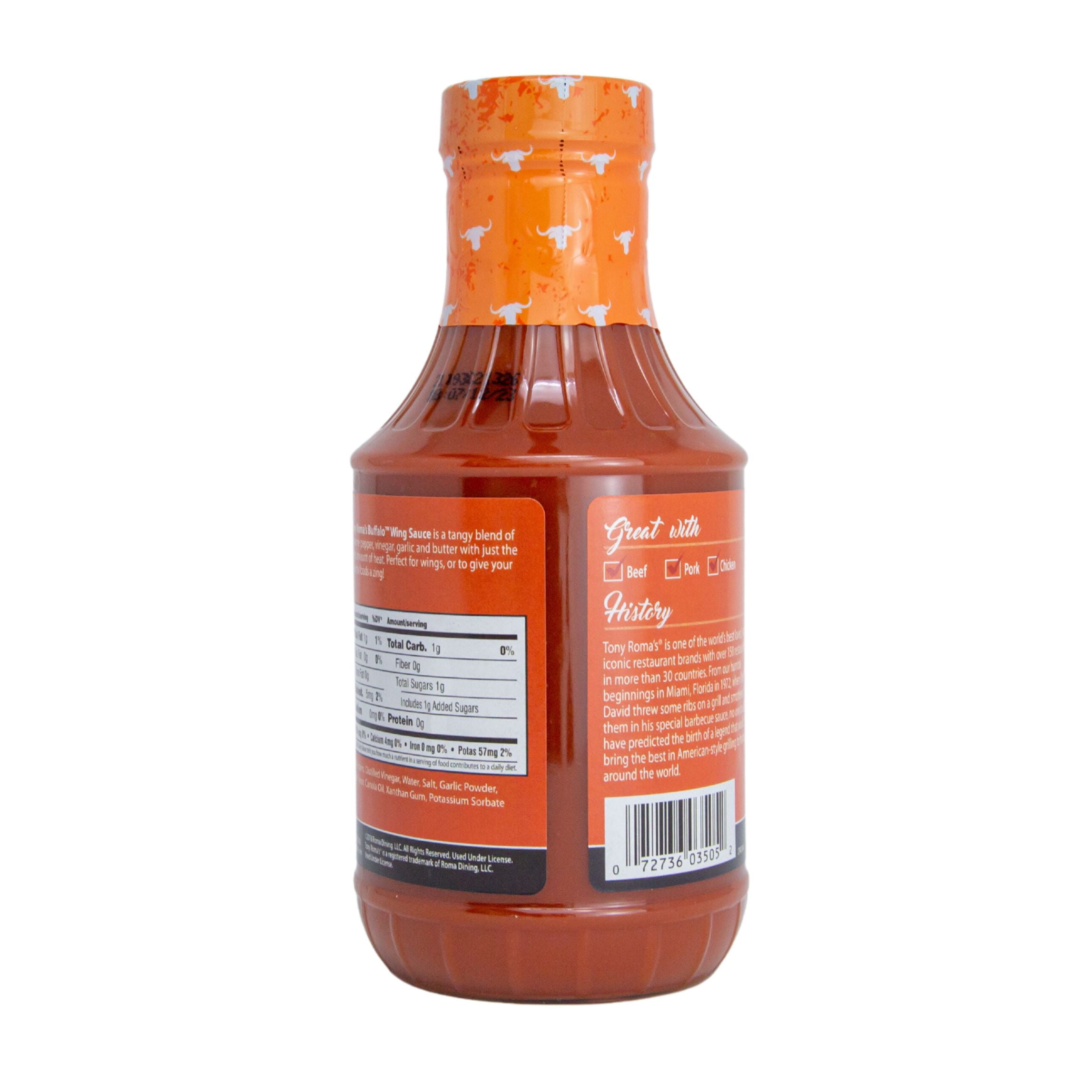 Tony Roma's, Buffalo Wing Sauce, 17 oz Bottle