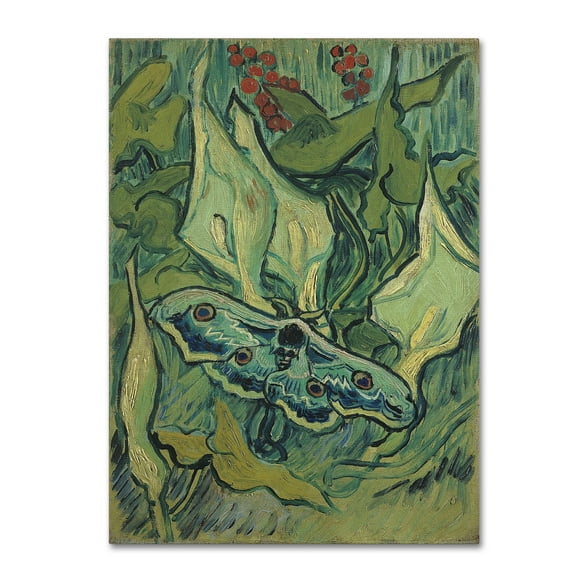 Trademark Fine Art 'Emperor Moth' Canvas Art by Van Gogh