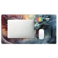 thumbnail image 4 of Bingfone White And Red Storm Dragon Large Gaming Mouse Pad,Extended Desk Mousepad with Stitched Edges,Non-Slip Base,Water Resist Keyboard Pad for Gamer, Office & Home, 29.5 x 16 in, 4 of 6