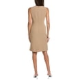 thumbnail image 2 of Anne Klein Womens Button Straps At the Waist Sheath Dress, Beige, 14, 2 of 2