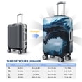 thumbnail image 6 of Daiia Blue Thunder Storm Dragon Luggage Cover, Thickened Washable Travel Luggage Covers, Elastic Unique Baggage Covers for 18-20 inch Luggage-X-Large, 6 of 9