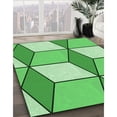 thumbnail image 3 of Ahgly Company Machine Washable Indoor Square Transitional Green Area Rugs, 7' Square, 3 of 7