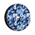 thumbnail image 1 of Lsque Evil Eye Pattern Tire Covers - Tough Tire Wheel Protector for Truck, SUV, Trailer, Camper, RV-16 inch, 1 of 6