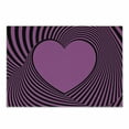thumbnail image 1 of Pink Zebra Cutting Board, Heart Shape with Twisting Lines Happiness Love Valentines Day Themed Stripes, Decorative Tempered Glass Cutting and Serving Board, Small Size, Fuchsia Black, by Ambesonne, 1 of 1