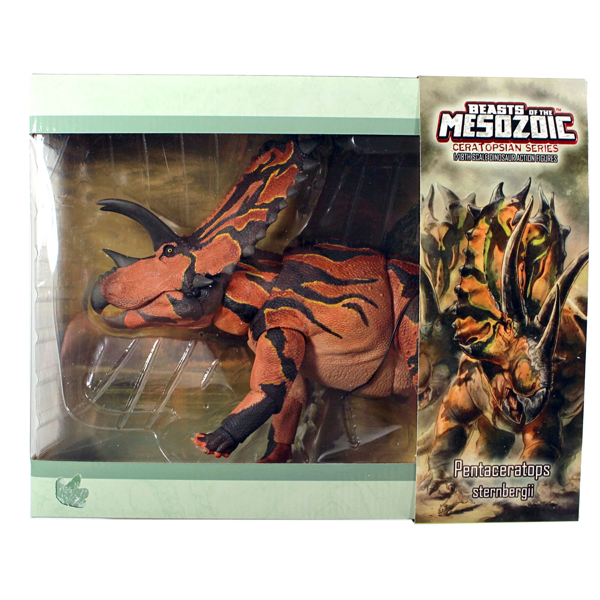 Beasts Of The Mesozoic: Pentaceratops Sternbergii - 1/18th Scale Dinosaur Action Figure - 16" Articulated Collectible Miniature, Hand-Painted