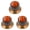 Amber knob - Basketball, variant on LOOKSEVEN 3Pcs Guitar Reflector Knobs For Les Paul SG - 3 Base Colors 10 Ball Tops options-Black knob - Basketball