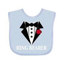 Inktastic Tuxedo Ring Bearer Boys Baby Bib