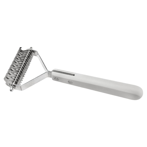 Heavy-Duty Metal Detangler Brush For Dogs Cats,Comb With Anti-slip Handle Pet Remover & Massage Tool