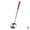Silver+log color, variant on 17-Inch Hand-Forged Steel Wok Spatula and Ladle Set with Rosewood Handles for Chinese Cooking