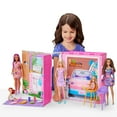 thumbnail image 2 of Barbie Getaway House, Doll House Playset with 4 Play Areas, 2 Chairs, 360-Play & Accessories, 2 of 6