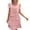 Pink, variant on Cmfcve Women's Summer T-Shirt Dress Sweet Pleated Cake Dress Short Sleeve Round Neck Office Dresses