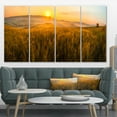thumbnail image 1 of Tuscany Wheat Field at Sunrise - Landscape Artwork Canvas, 1 of 3