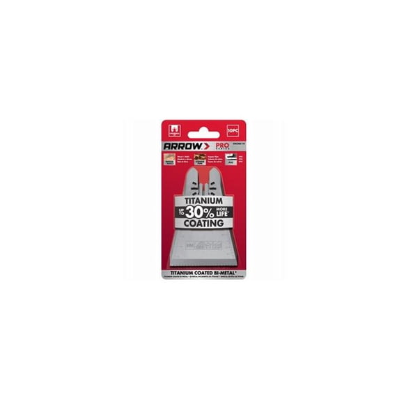 Arrow Fastener 109177 Lame en Bois de Titane et Clou 2,6875 Po - 10 Pcs