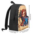 thumbnail image 3 of Sigee Chucky Ac Print Travel Casual Daypack Travel Canvas Backpack for Women and Men, 3 of 6