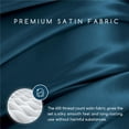 thumbnail image 2 of MR&HM Silky Satin Sheet Set King Size 4 Pcs, Elegant Luxurious King Size Bed Sheets, with Flat Sheet, 15'' Deep Pocket Fitted Sheet and King Satin Pillow Cases Set of 2 (King Size, Teal), 2 of 7