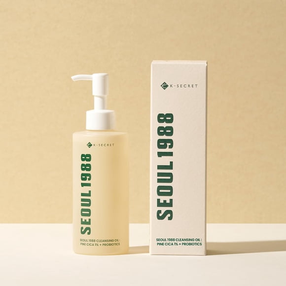 K-secret Seoul 1988 Cleansing Oil : Pine Cica 1% + Probiotics 200Ml/6.76Fl.Oz.