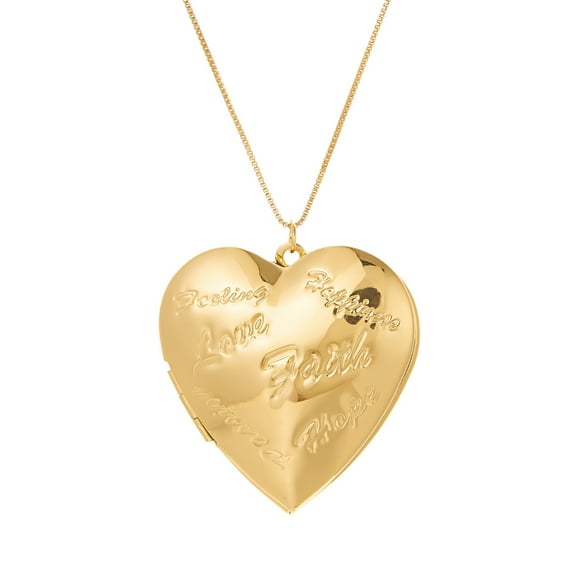 FENOHREFE Romance Picture Frame Pendant Necklace Love Heart Shaped with Intricate Engraving Special Gifts for Trendy Women