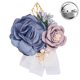 thumbnail image 2 of Pulsera de boda liwang 6 piezas satén rosa corsé dama de honor flor corsé perla pulsera boda baile clarete, 2 of 4