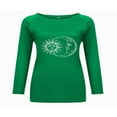 thumbnail image 2 of T-shirt à Manches Courtes pour Femmes, Hauts Grande Taille, Tunique Décontractée à Col en V, Blouse Ample, 2 of 2