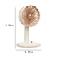 thumbnail image 3 of Ventilador portátil recargable USB - Ventilador de sobremesa de 2 velocidades con inclinación ajustable, 5 aspas para una refrigeración silenciosa y fuerte - blanco, verde, rosa, amarillo, 3 of 7
